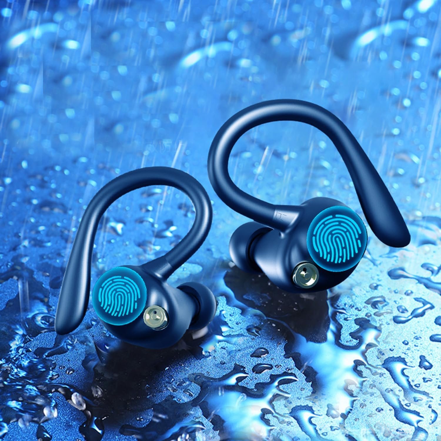 Wireless earbuds Bluetooth earbuds battery life deep bass earbuds with wireless charging case and LED power display