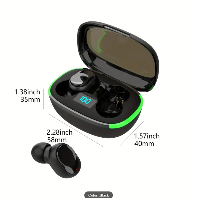 Wireless Earbuds Active Noise Cancelling Earphones, Wireless 5.2 With Microphone Charging Case