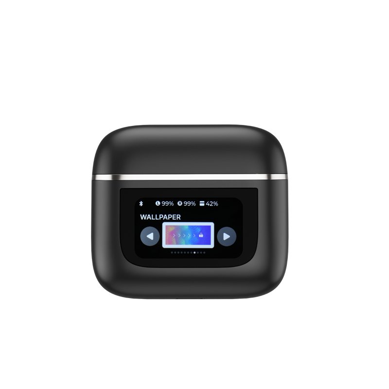 Hot Sale Lcd Touch Screen Display Headset V8 Enc Noise-cancelling Earphone In Ear Tws Gaming Earbuds Ture Wireless Headphones