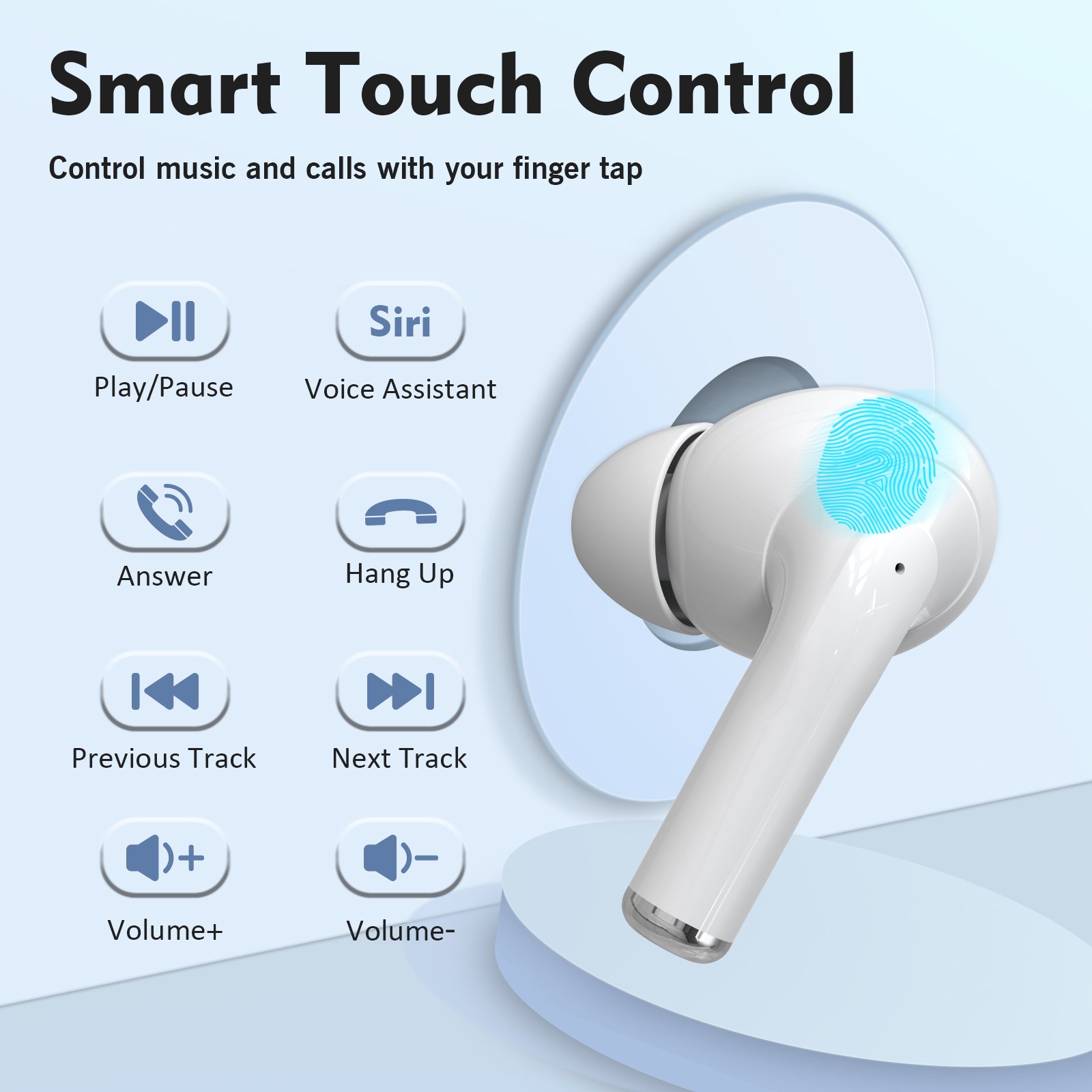 Hot ANC noise-cancelling wireless Blue tooth headphones Waterproof sports game earbuds in-ear earphones For A1 Pro