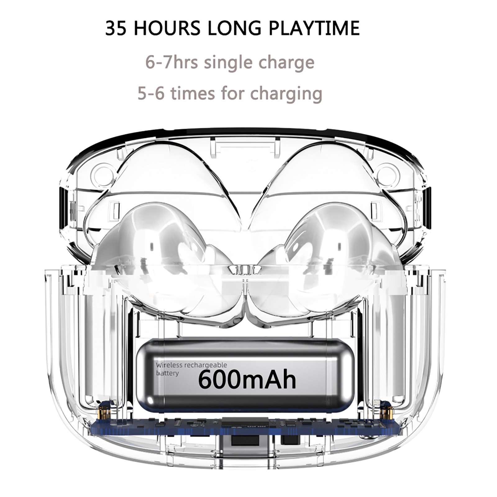 Hot ANC noise-cancelling wireless Blue tooth headphones Waterproof sports game earbuds in-ear earphones For A1 Pro