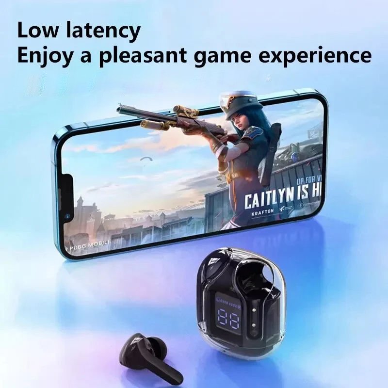 Eraysun Air31 Earbuds Transparent TWS True Wireless Noise Cancelling In-Ear Gaming Headset Waterproof Business Boat Earphone