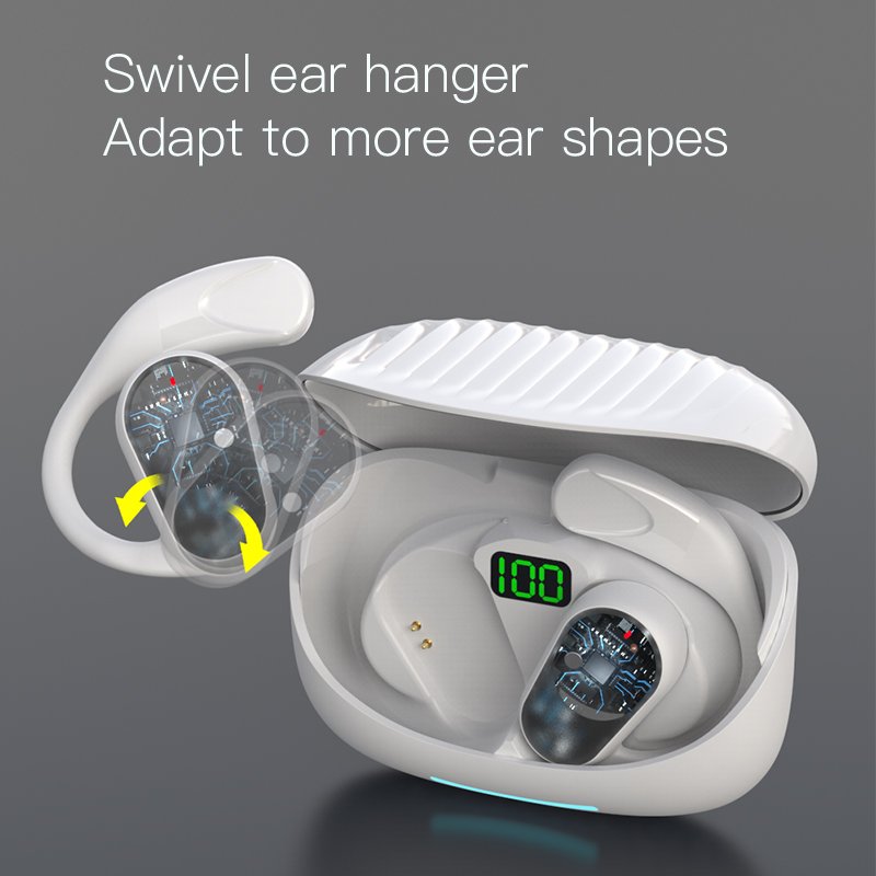 2023 OWS-90 TWS Wireless Earbuds Best Model Touch Digital Display Bluetooth Headsets for Gaming Sports Travel