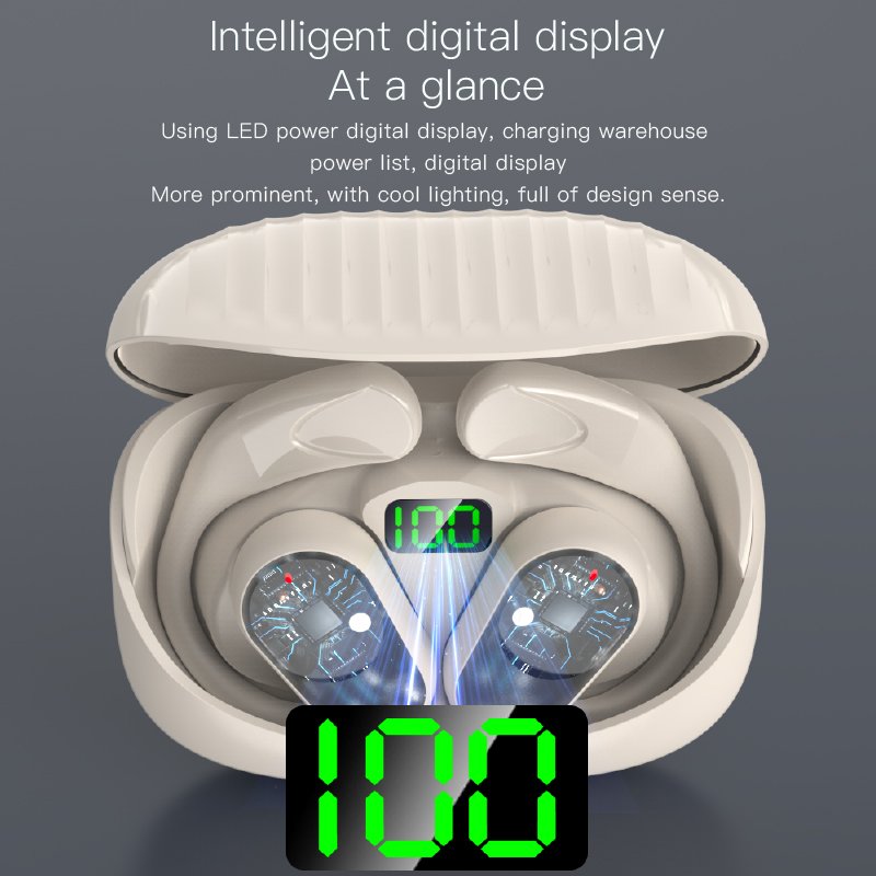 2023 OWS-90 TWS Wireless Earbuds Best Model Touch Digital Display Bluetooth Headsets for Gaming Sports Travel