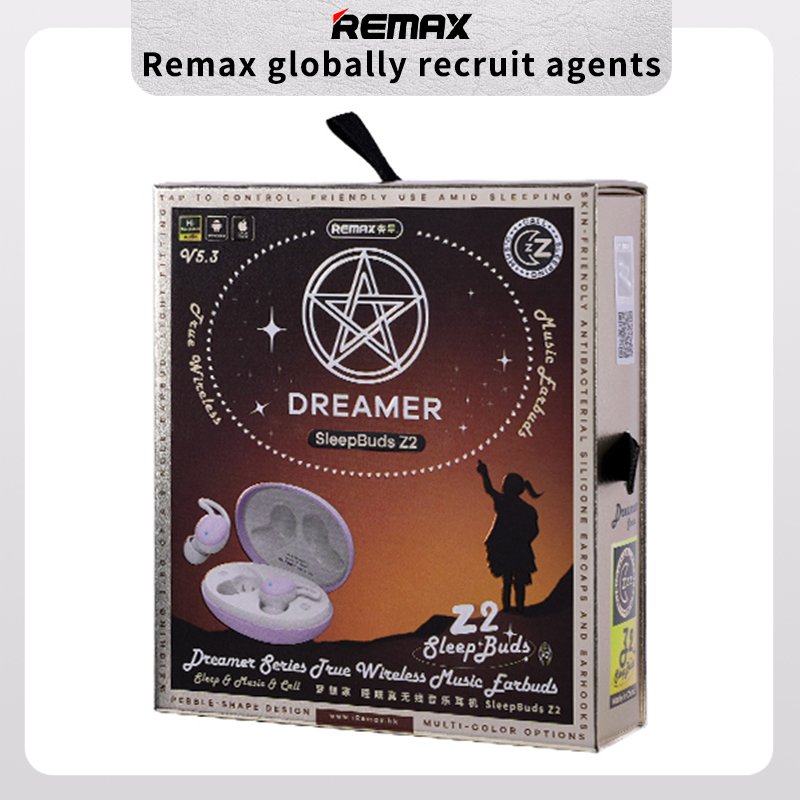 Remax Recruit Agents True Wireless Earbuds Music Sleepbuds Z2 TWS Bluetooth 5.3 Double Noise Canceling Earphone