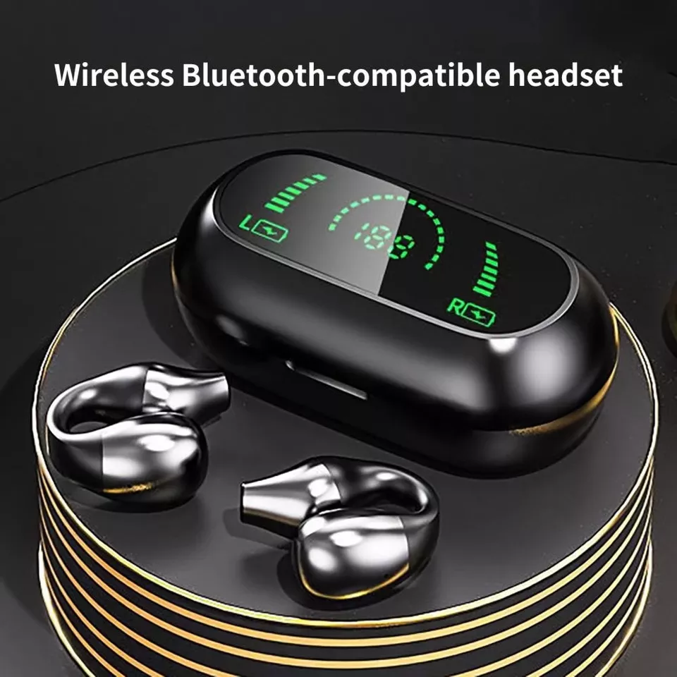 KIVEE S3 TWS Wireless Earbuds Ear LCD Display Noise Cancelling Sports Earphone HiFi Headset Headphones Mobile Phone Accessories