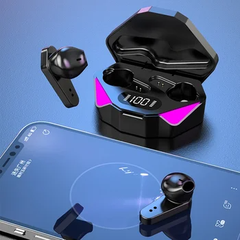 OEM Gamer X15 TWS Earbuds Wireless Headphone 5.0 Earphone Noise Cancelling Gaming Headset Stereo Sound Music In-ear earphone