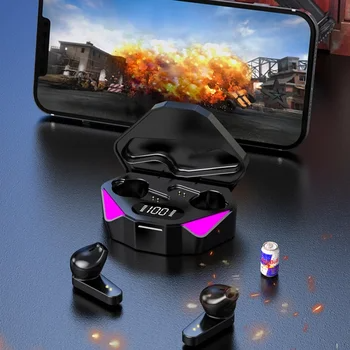 OEM Gamer X15 TWS Earbuds Wireless Headphone 5.0 Earphone Noise Cancelling Gaming Headset Stereo Sound Music In-ear earphone