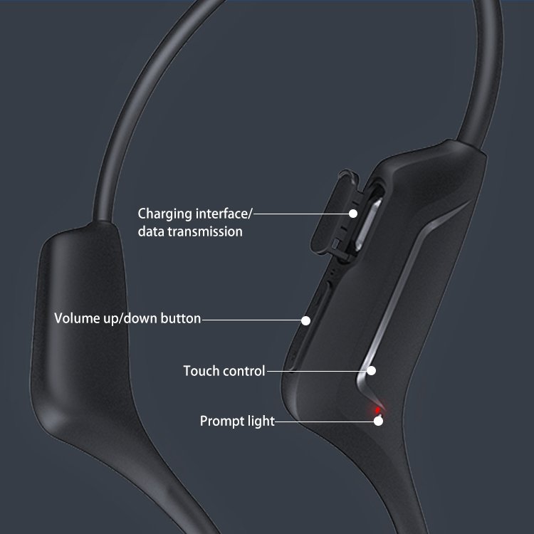 Oem Titanium Alloy Sport Waterproof Swimming Ipx8 Air Bone Conduction Wireless Earphone
