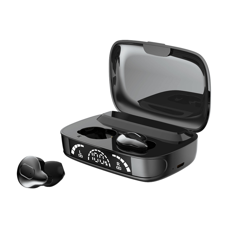 C10-3 High-Definition Call Headset Digital Display Automatic Pairing Portable Storage Noise Cancelling TWS Earphones