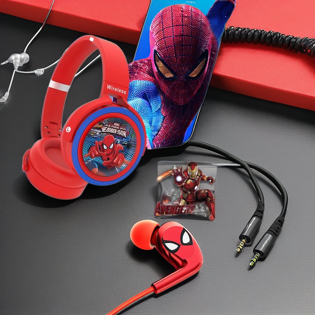 KA906 Revener-Hero TWS Earphones & Headphones Wireless Over-Ear with FM Radio & TF Card Noise Cancelling Gift for Teenage Boys