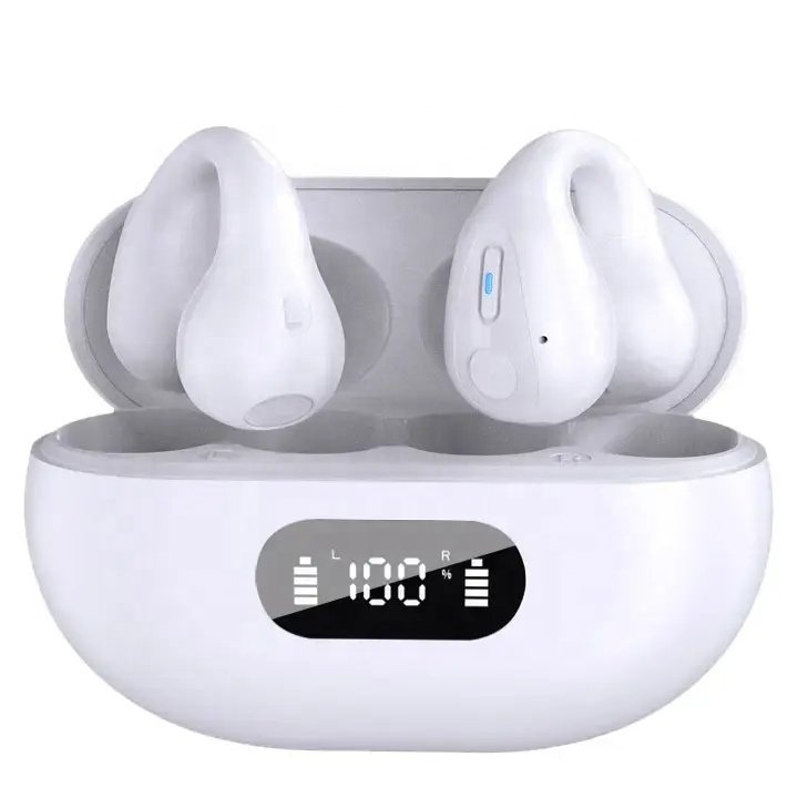 waterproof enc noise cancelling mini stereo truely bone conduction wireless earphone clip-on open ear bluetooth earbuds
