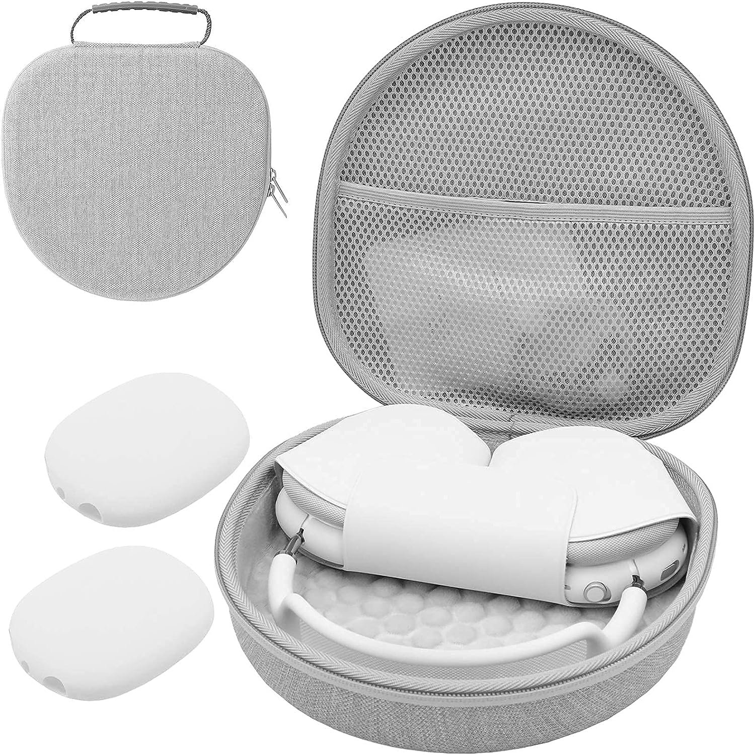 Silver max earphone Airoha clean voice max headset max earphone Active Noise Cancelling headphones Spatial Audio ANC