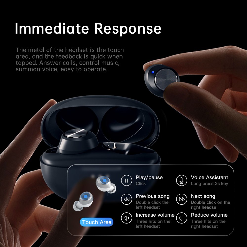 XY-13 Top Selling TWS Noise Cancelling Headphone HiFi Stereo Earbuds 26 Hour Wireless Earphone Bluetooth V5.3 Headphones