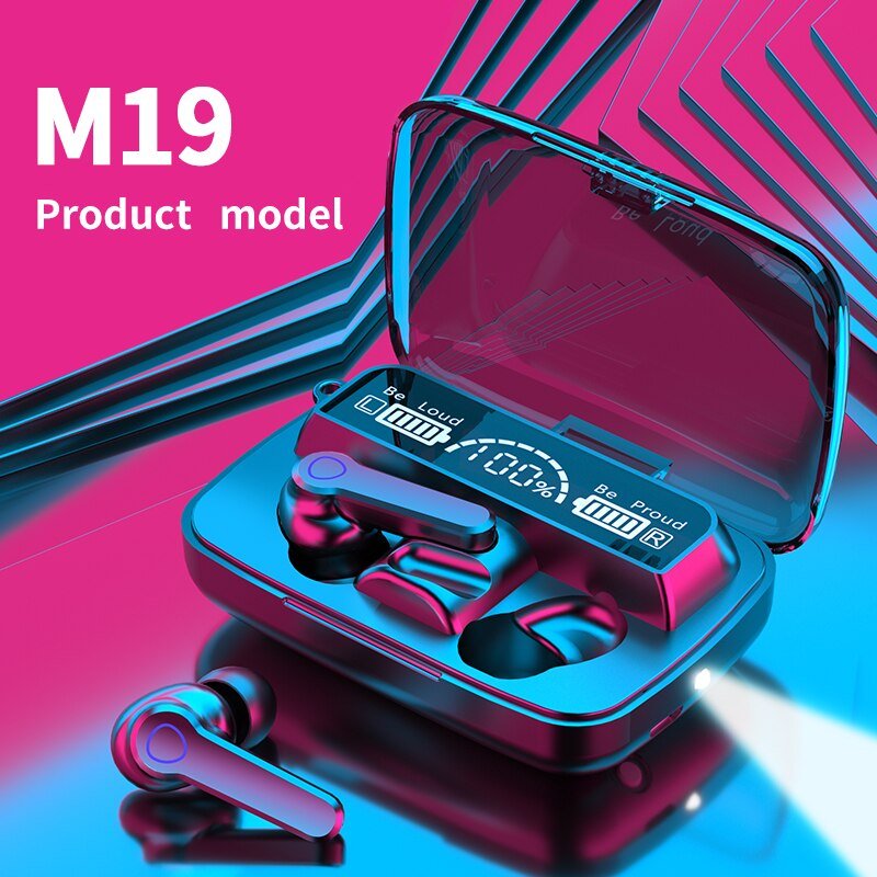 Dodoup M19 Bluetooth Headset Wireless Tws Gaming Support Noise-cancelling Touch In-ear Mini bluetooth earphones