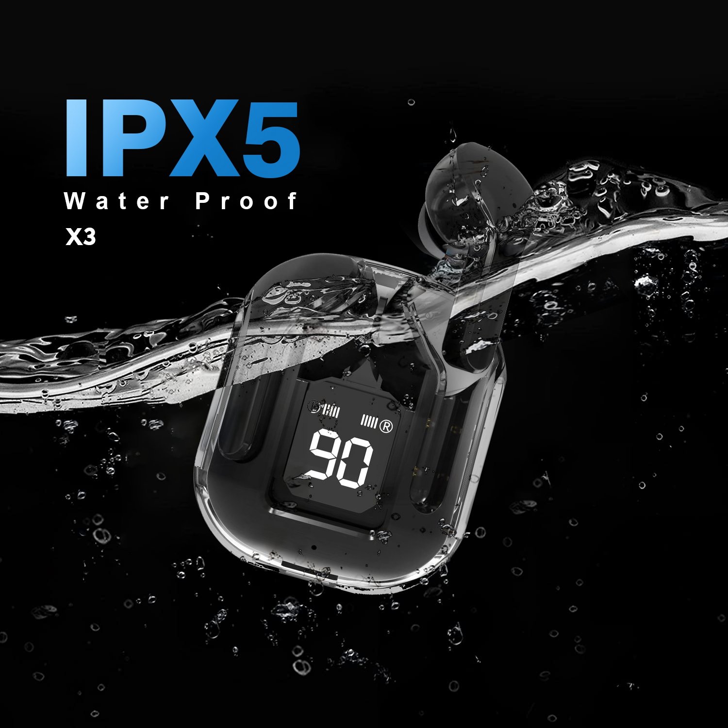 Crystal Air 31 TWS Earbuds ENC Auriculares Wireless Headset HD Stereo Sound Transparency Case TWS Earphones