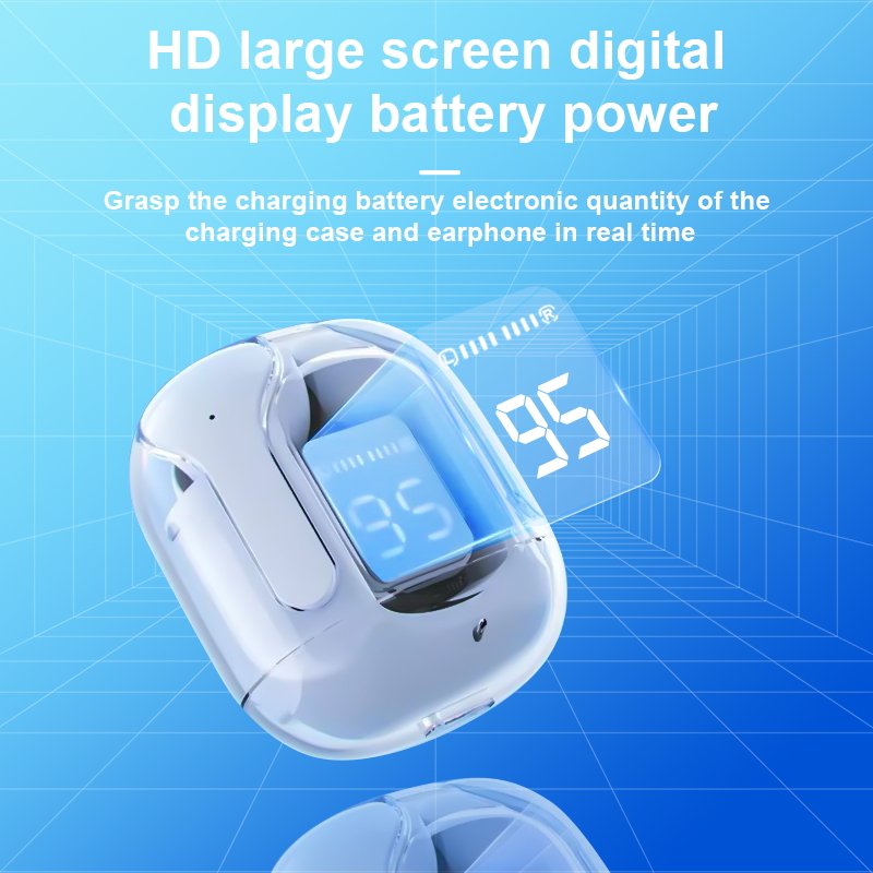 Crystal Air 31 TWS Earbuds ENC Auriculares Wireless Headset HD Stereo Sound Transparency Case TWS Earphones