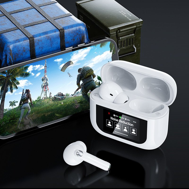 Lonvel YW07 Wireless Earphones LCD Touch Screen Headphones Gaming Headset with ENC ANC Microphone Waterproof fone de ouvido