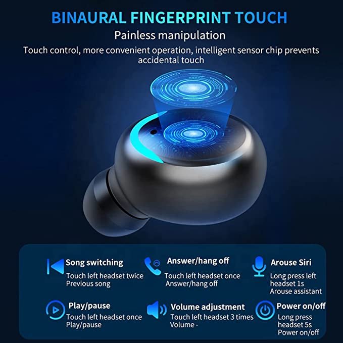 Original F9-5C F9 5C Powerbank Wireless LED Screen Earphone HIFI Stereo Gaming Audifonos Sports Headphone TWS Earbud HeadsetM10
