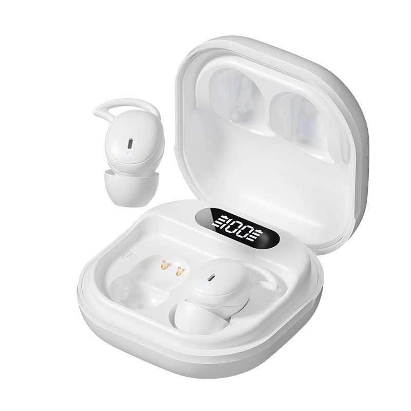 Style 5.4 sleep earphones with digital display noise cancelling tws sleep earphones