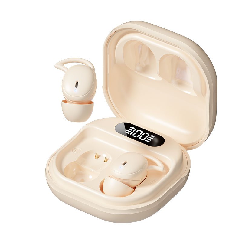 Style 5.4 sleep earphones with digital display noise cancelling tws sleep earphones