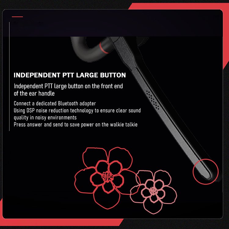 V8 Electronic Products Guangdong Noise Cancelling Handsfree Earphones Single Business Headset Headphones With Microphone