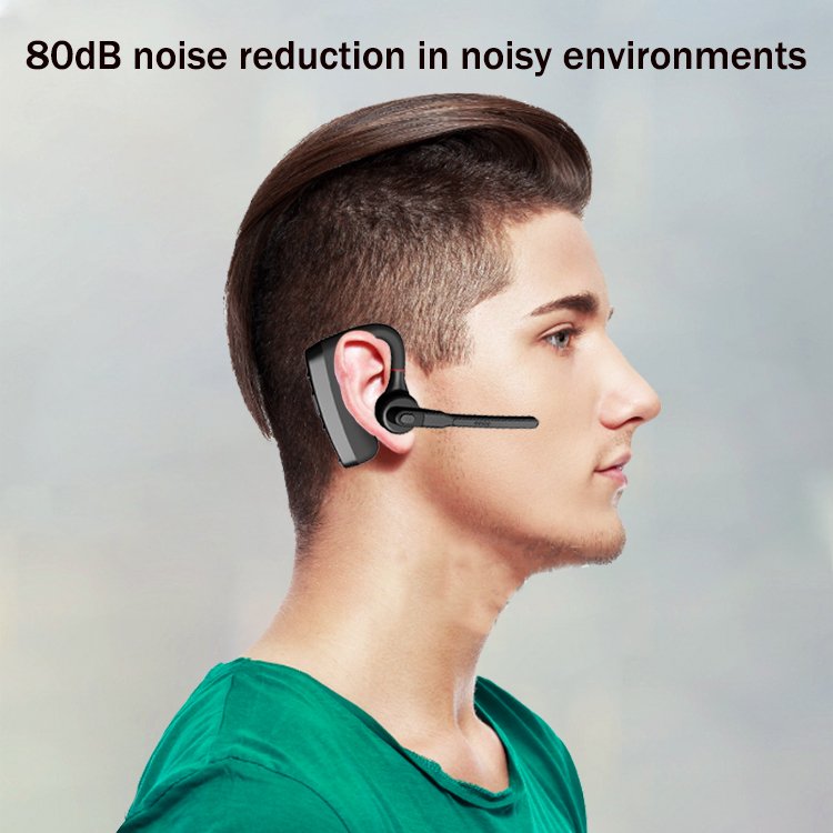 V8 Electronic Products Guangdong Noise Cancelling Handsfree Earphones Single Business Headset Headphones With Microphone
