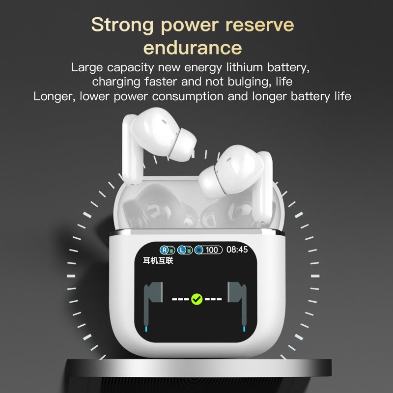 SE60 TWS Earphones ANC ENC LCD Touch Screen True Wireless Bluetoothes Earphones with Noise Cancelling Sport Earbuds SE 60