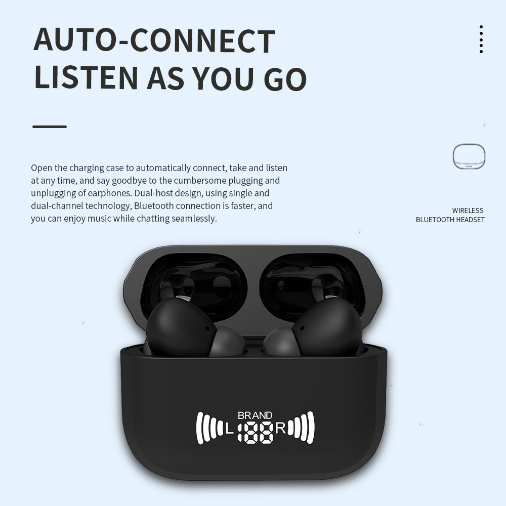 OEM tws manufacturer soft touch hot sale tws anc enc 5.3bt hifi in ear sport earphone earbuds anc active noise cancel