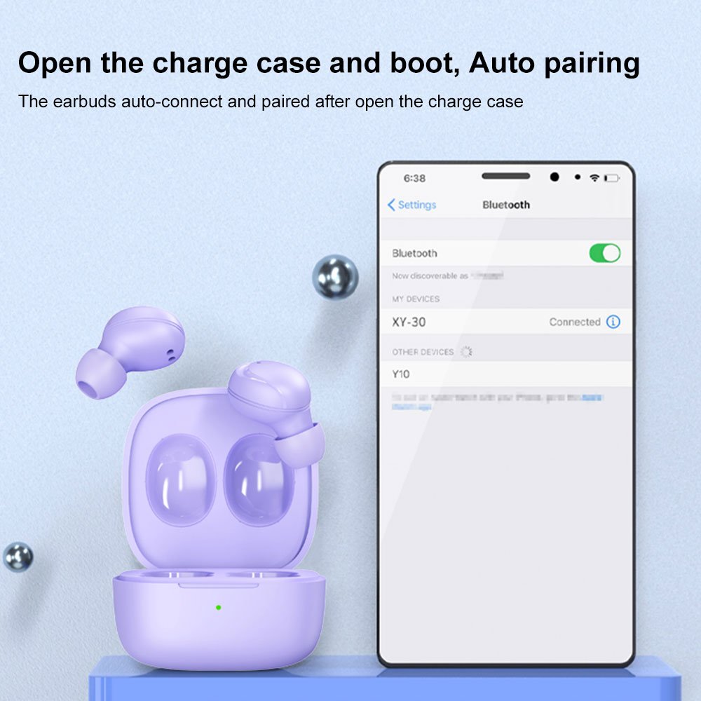 XY-30 Factory Price Wireless Headphone Earbuds TWS HIFI Music Sport In-Ear Gaming Earphone with Charging Case