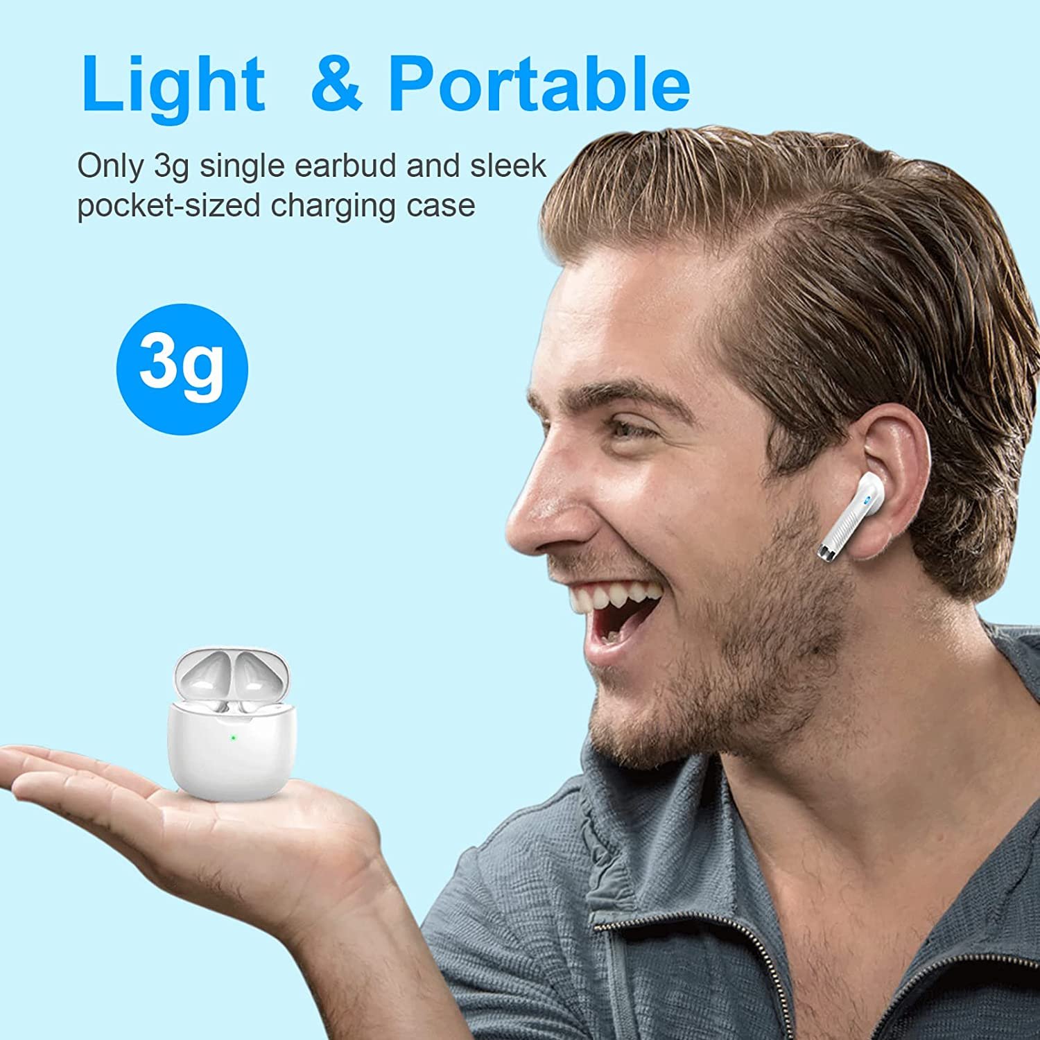 TWS 5.3 Blouetooth Wireless Earphones Automatic noise cancellation Headphone Wireless Earbuds With Charging Case