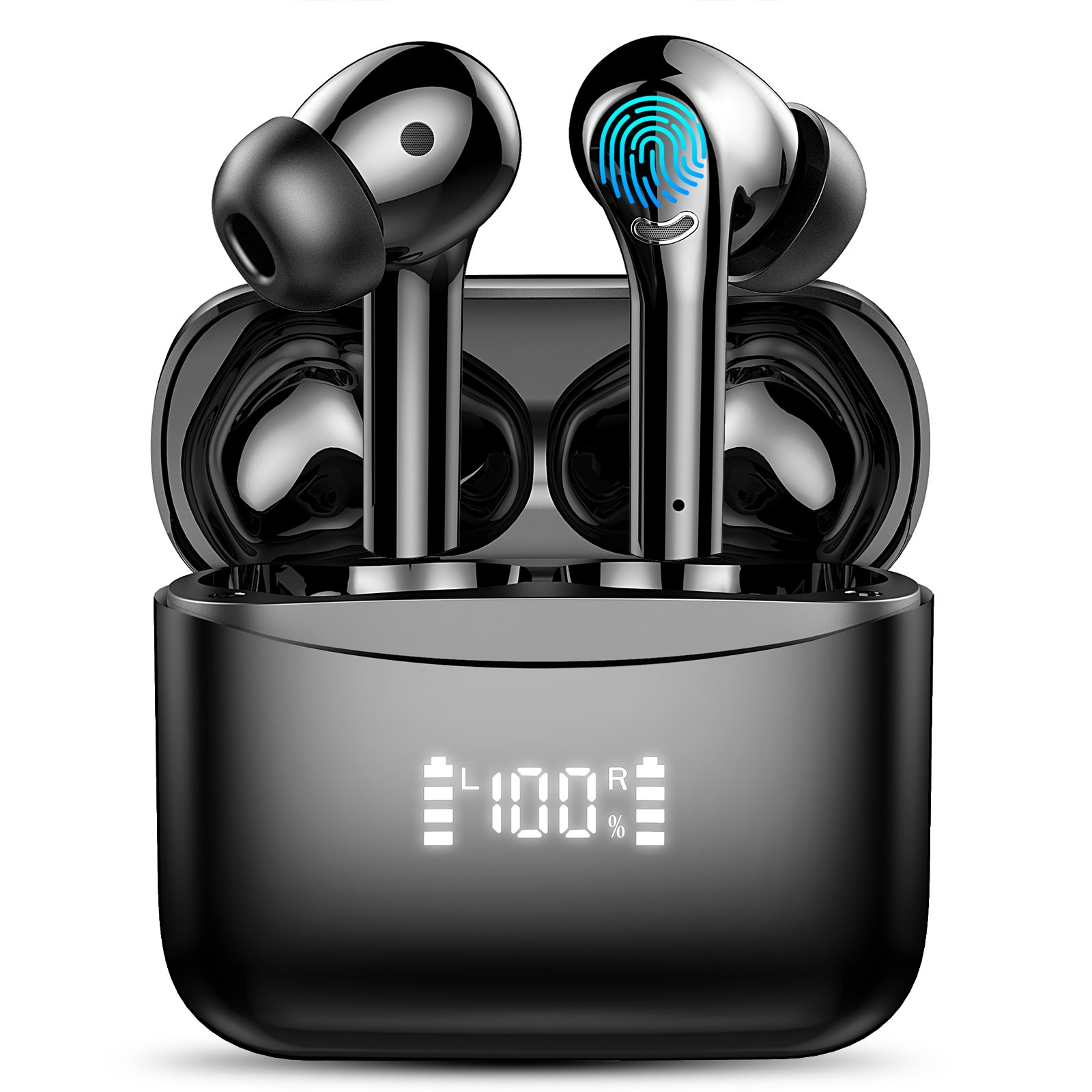 2024 New Tws Active Noise Cancelling Earphones Wireless Headphones Waterproof Sports Headset J5 Pro Anc Enc Wireless Earbuds