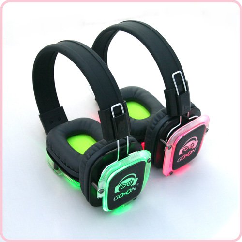 3D Surround LED Wireless Silent Disco Headphone Earphone Headset for Events Organization Activity Organization Dance Party