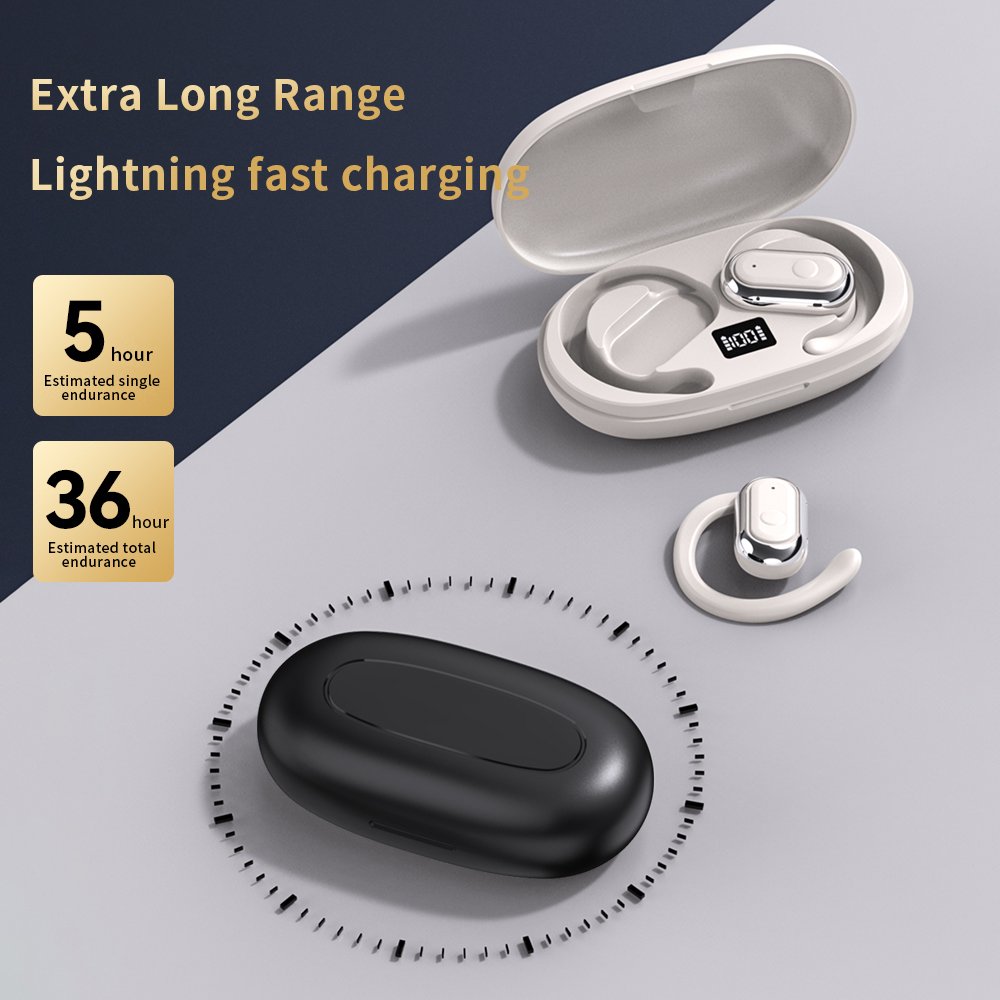 2024 TWS Earbuds Hifi Audio ENC Noise Cancellation Sports Earphones Open Ear Wireless Earphones