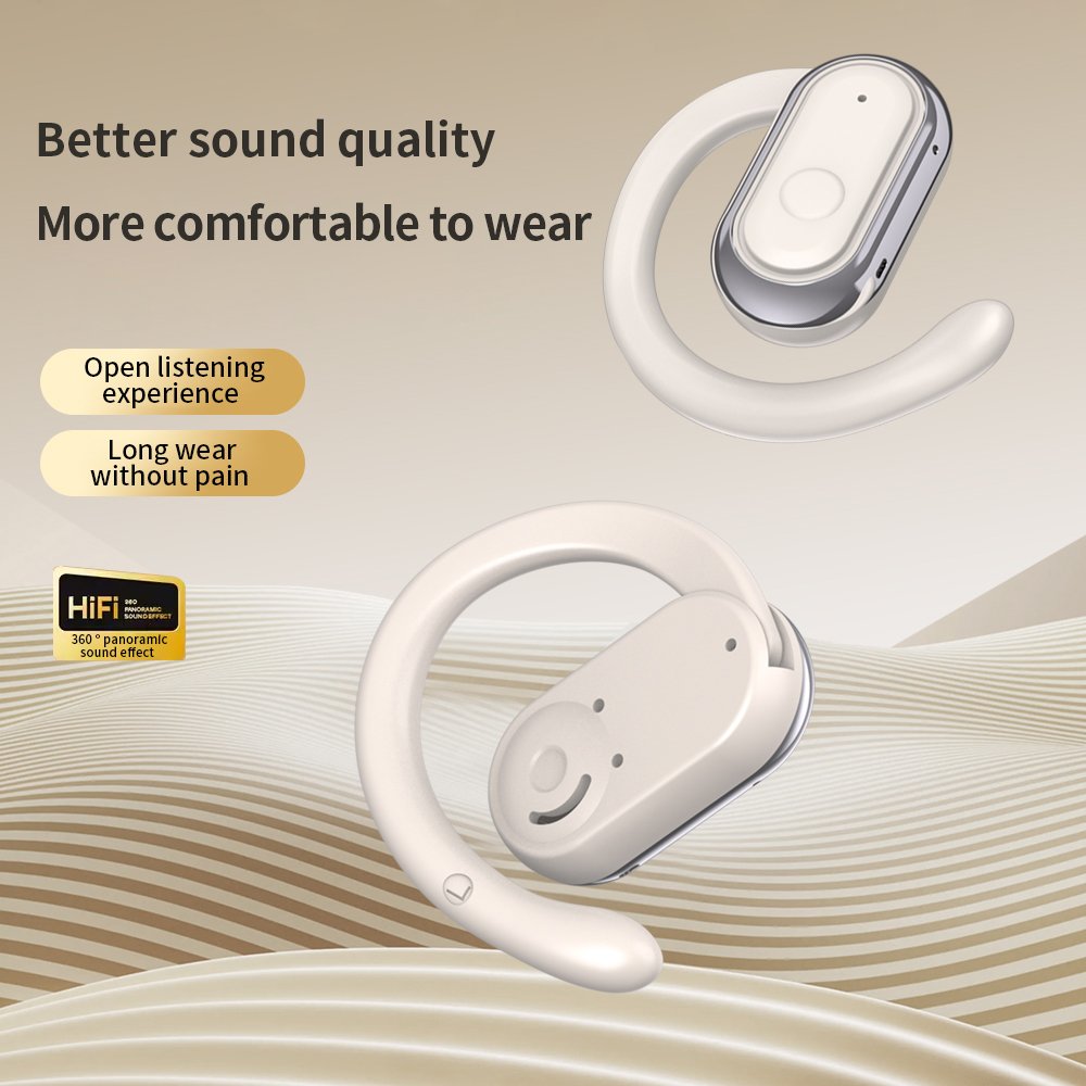 2024 TWS Earbuds Hifi Audio ENC Noise Cancellation Sports Earphones Open Ear Wireless Earphones