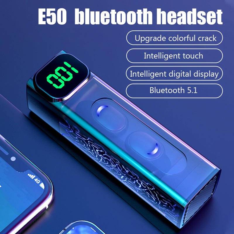 Tws wireless in ear buds e50 headset waterproof earbuds earphone case y30 f9-5c i7 mini pro 3 4 5 6 tws anc smart watch earbuds
