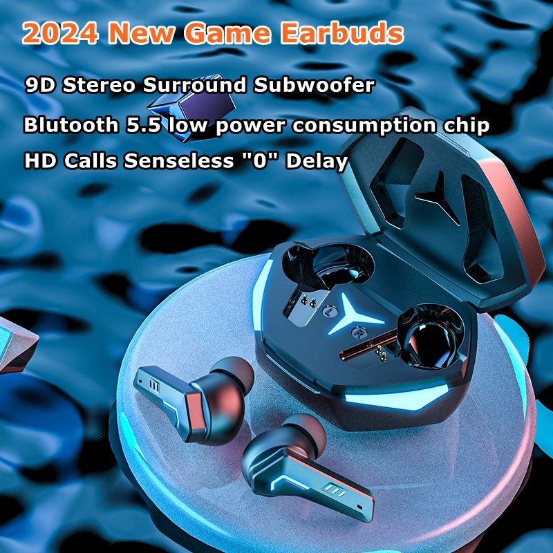 2024 Hot Sale Low Latency TWS Gaming In-ear Earphones 3D Surround Hifi Stereo Headset Auriculares DX-22 TWS Earbuds for Gamer