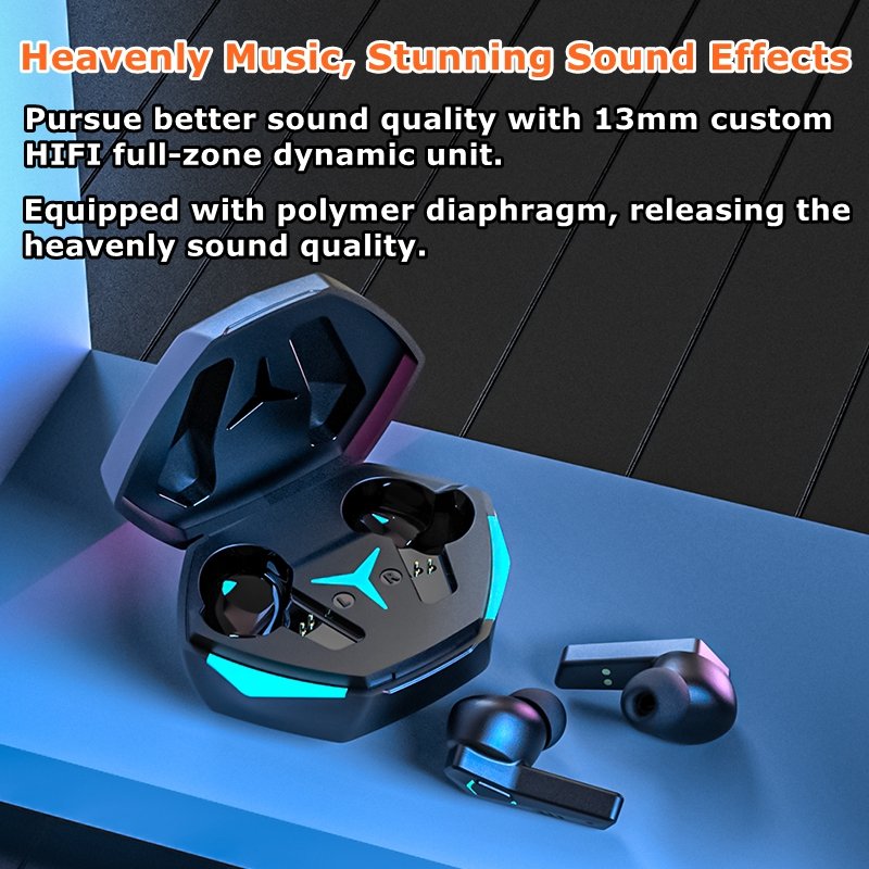 2024 Hot Sale Low Latency TWS Gaming In-ear Earphones 3D Surround Hifi Stereo Headset Auriculares DX-22 TWS Earbuds for Gamer