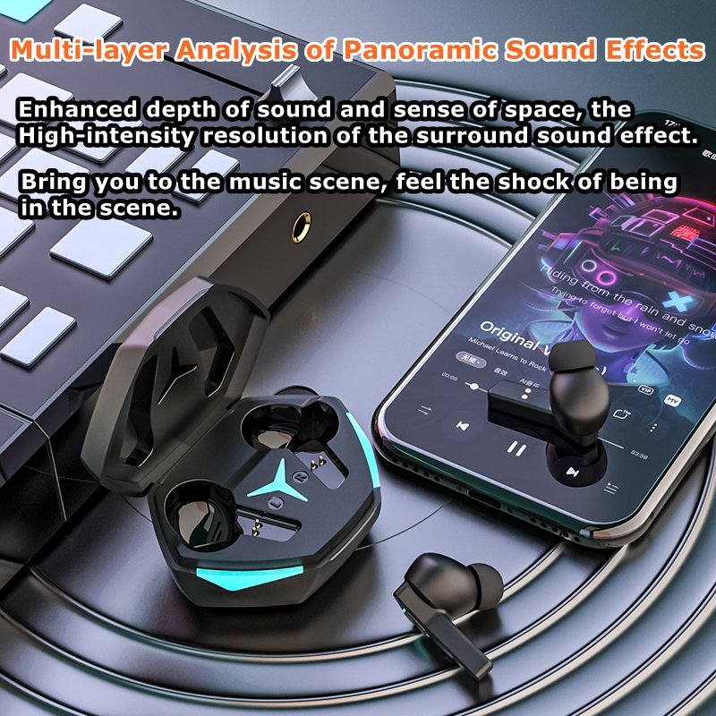 2024 Hot Sale Low Latency TWS Gaming In-ear Earphones 3D Surround Hifi Stereo Headset Auriculares DX-22 TWS Earbuds for Gamer