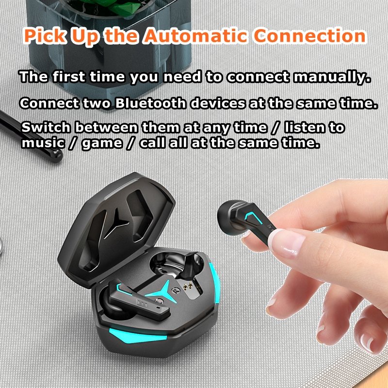 2024 Hot Sale Low Latency TWS Gaming In-ear Earphones 3D Surround Hifi Stereo Headset Auriculares DX-22 TWS Earbuds for Gamer