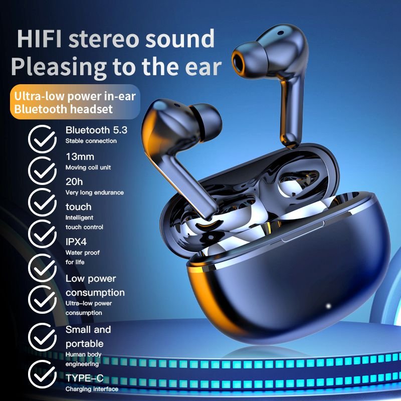 Hot Air7 Small Tws ENC Wireless Earphones Gaming Headsets 3d Stereo Low Latency Earbuds In Ear Headphones For Smart Phones