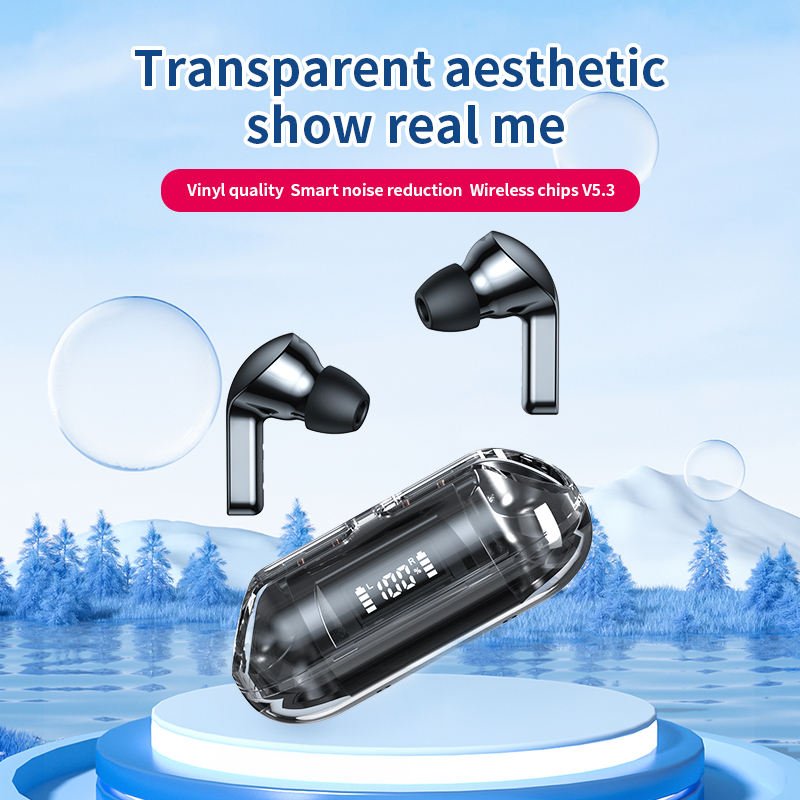 TM20 TWS BT Earphone Earbuds Wireless Headphones Sport Transparent Headset HiFi Noise Reduction In-ear audifonos gamer