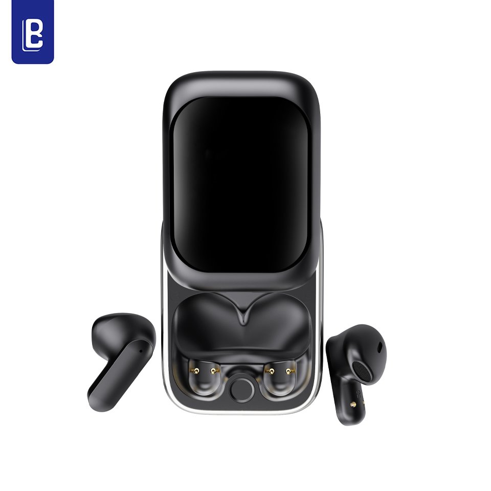 LB 2024 New Smart Touch Screen True Wireless Earbuds Small Sports Waterproof Wireless Earbuds Noise Cancelling Earbuds