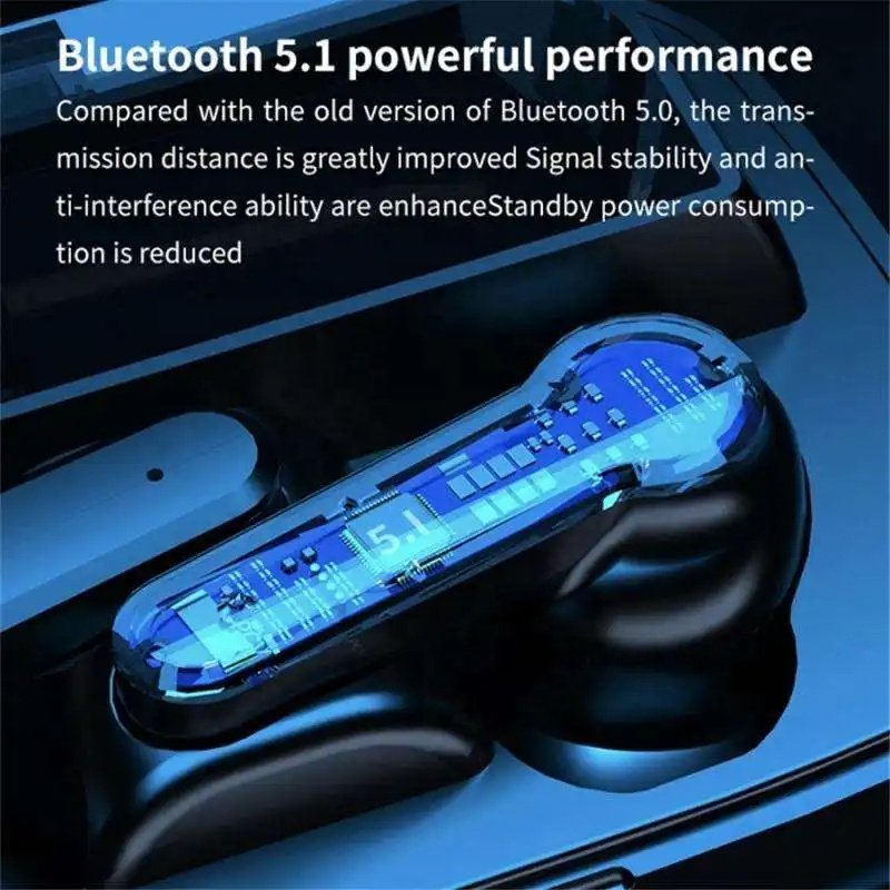 Wireless Stereo Earphones Earbuds Waterproof Headphone Headset Hot Sale New M19 TWS BT 5.0 Ce Digital Display AAC 1 Hour