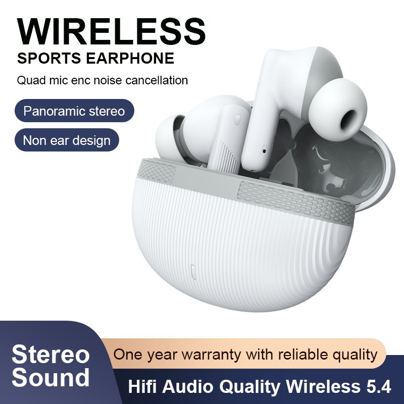 T13 TWS Earphones ENC Earbuds Gamer Headphones New Style In Ear Earbuds V5.4 HIFI Sound Noise Cancelling Shocking Sound