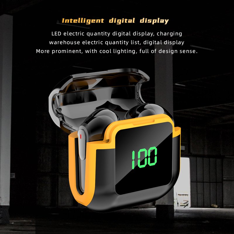 Factory selling Pro 90 Digital Display Fashionable Appearance Super Long Endurance Noise-Cancelling TWS Wireless Earphones