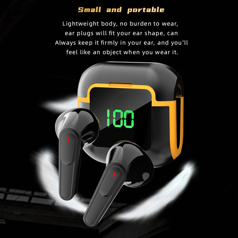 Factory selling Pro 90 Digital Display Fashionable Appearance Super Long Endurance Noise-Cancelling TWS Wireless Earphones