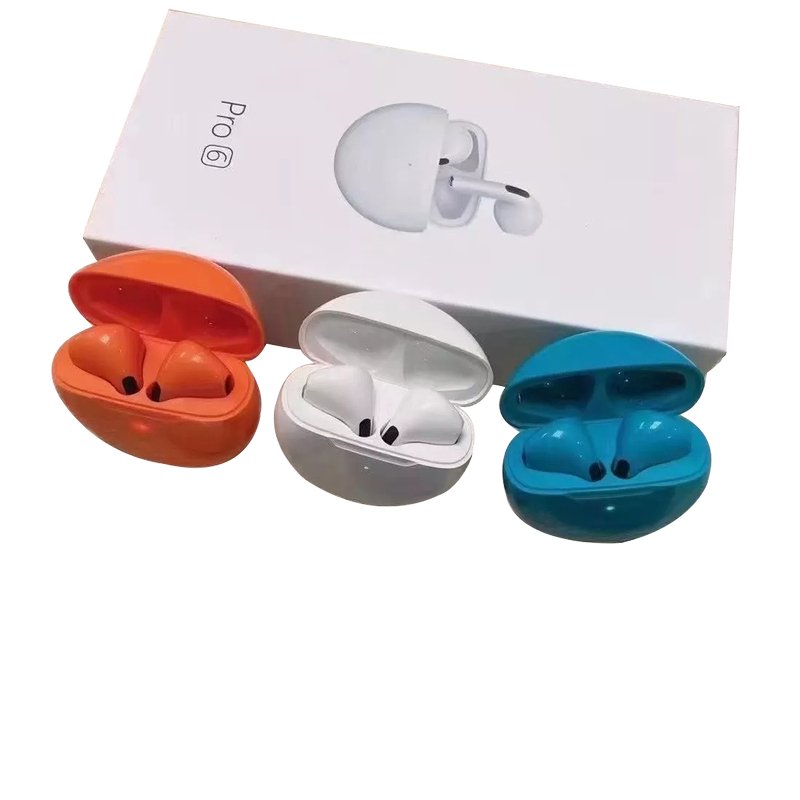 PRO 6 headphones wireless earphone mini in-ear earbuds portable headphones sports tws pro6 earphone Pro 6 earburds