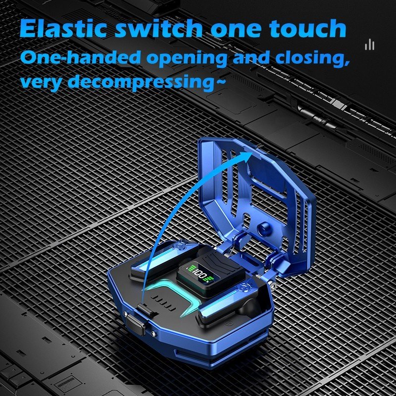 DX-05 Gaming In-ear Headsets Led Light Wireless Earbuds Custom Wholesale Earphone Headphones Mecha Tws Gaming Earphones DAMIX