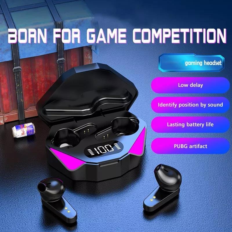 X15 TWS Earphone Wireless Gaming Earbuds Low Latency Bass Sports Audifonos BT5.3 With Digital Display